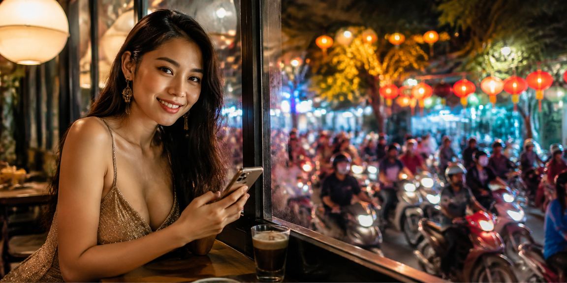 Người dùng tại Hà Nội tra cứu câu hỏi hỗ trợ trên điện thoại